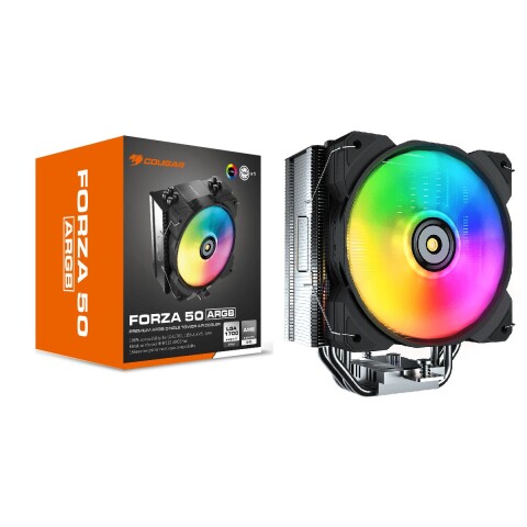 Disipador Cooler De Aire Argb Premium Forza 50 Mhp120 WATER COOLING COUGAR FORZA 50 MHP120 ARG