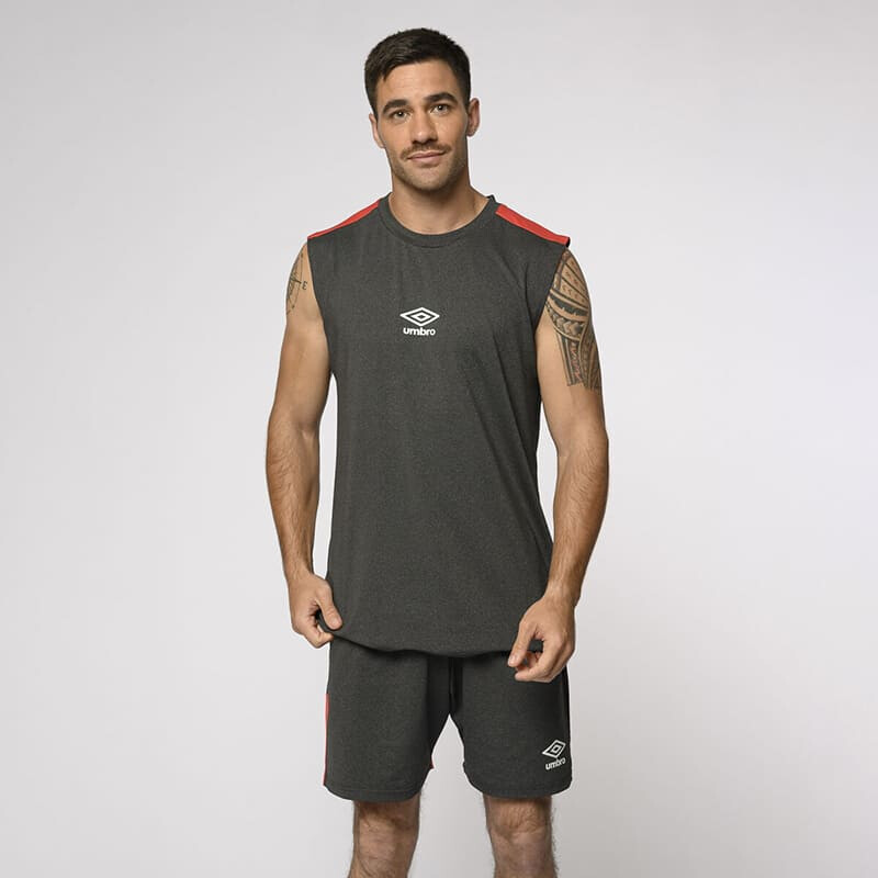 Musculosa Umbro de Hombre - 20105480 Negro-rojo