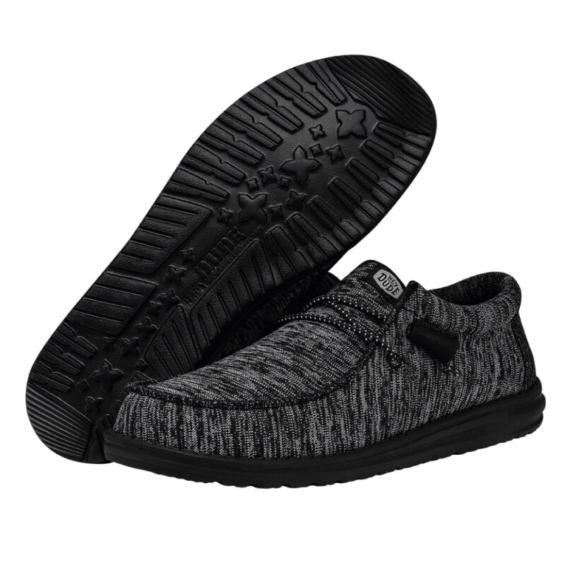 Alpargatas Wally Sport Knit Hombre Black/black