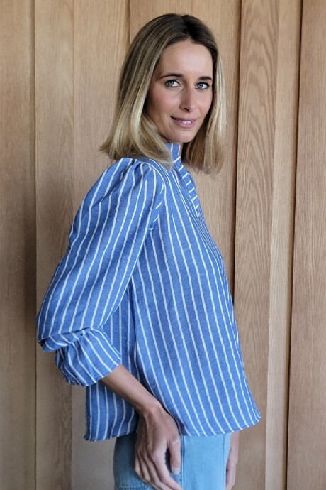 Blusa Copenhague Raya Azul gruesa