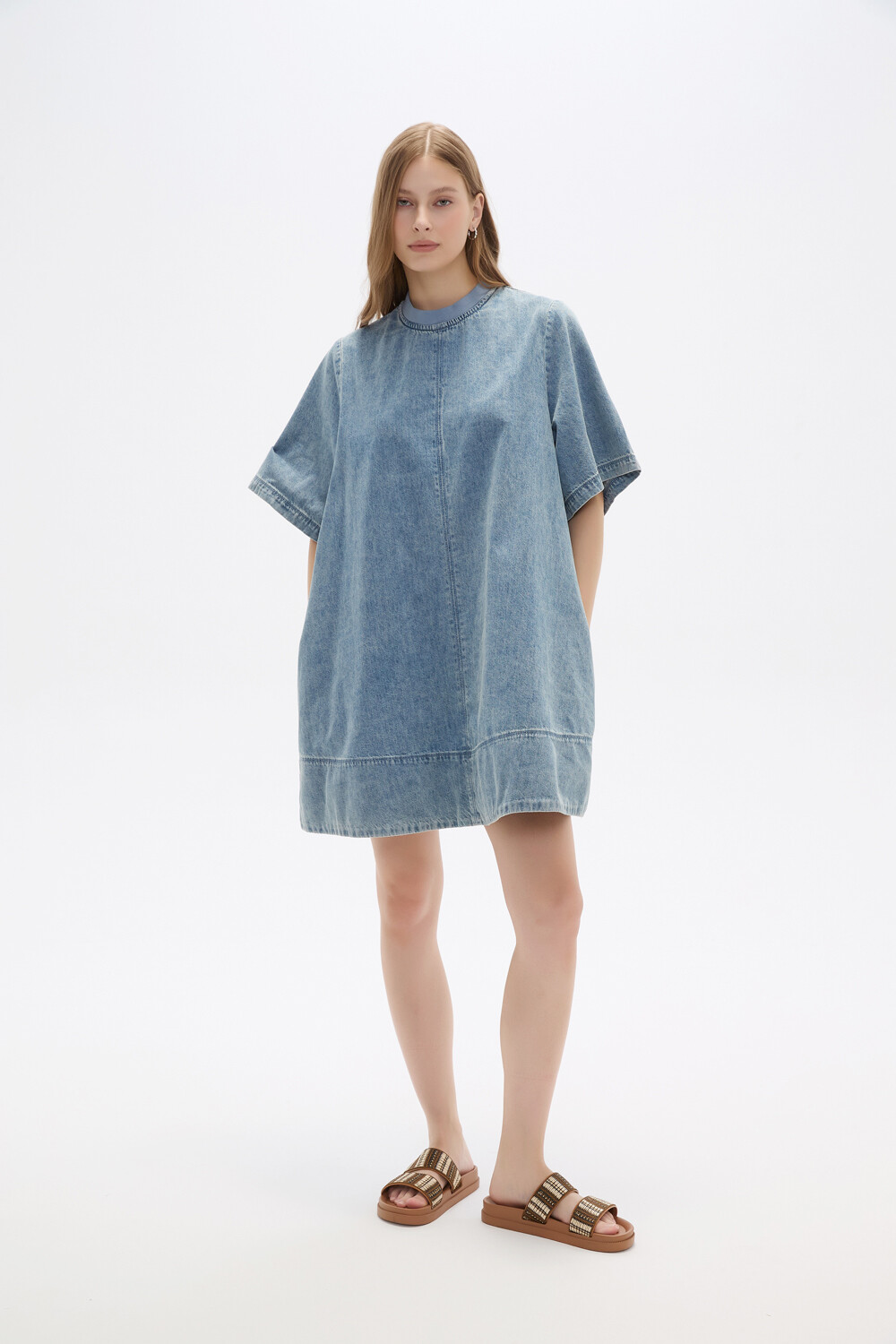 Vestido Ulan Celeste Claro