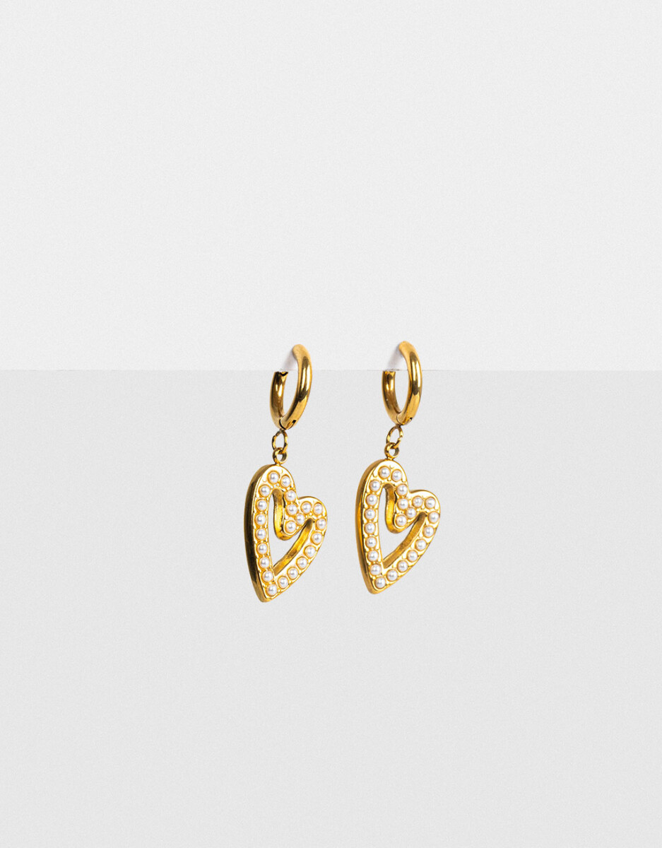 Aros Argolla Corazón Acero 