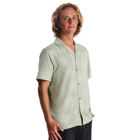 Camisa Roark Gonzo Ss Woven Verde