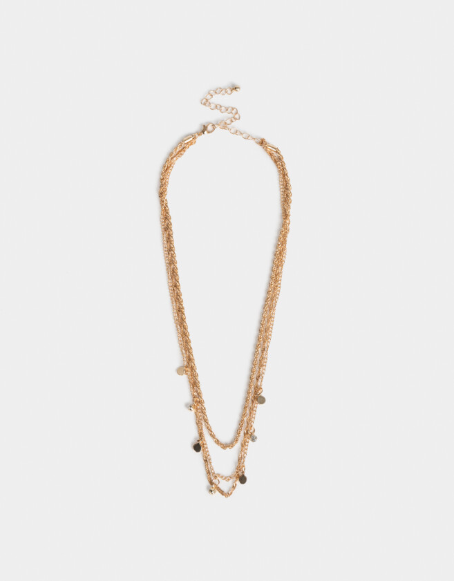 Collares Cortos Con corazón Cortos Con Corazon - Dorado