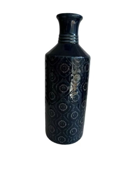 FLORERO ÉTNICO CERÁMICA 11X11X31 AZUL FLORERO ÉTNICO CERÁMICA 11X11X31 AZUL