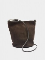Bolso Bucket De Piel Con Bandolera marron