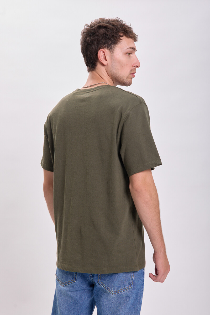 Remera estampa California Verde