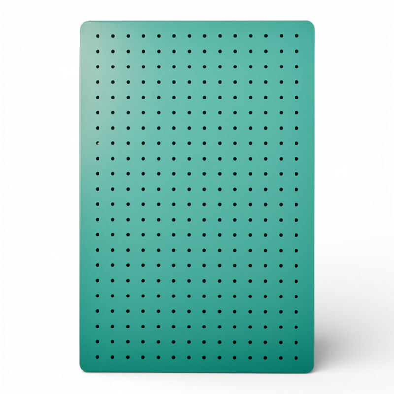 Panel perforado pegboard metálico organizador de pared 60x40 cm – Multiuso para el hogar Turquesa