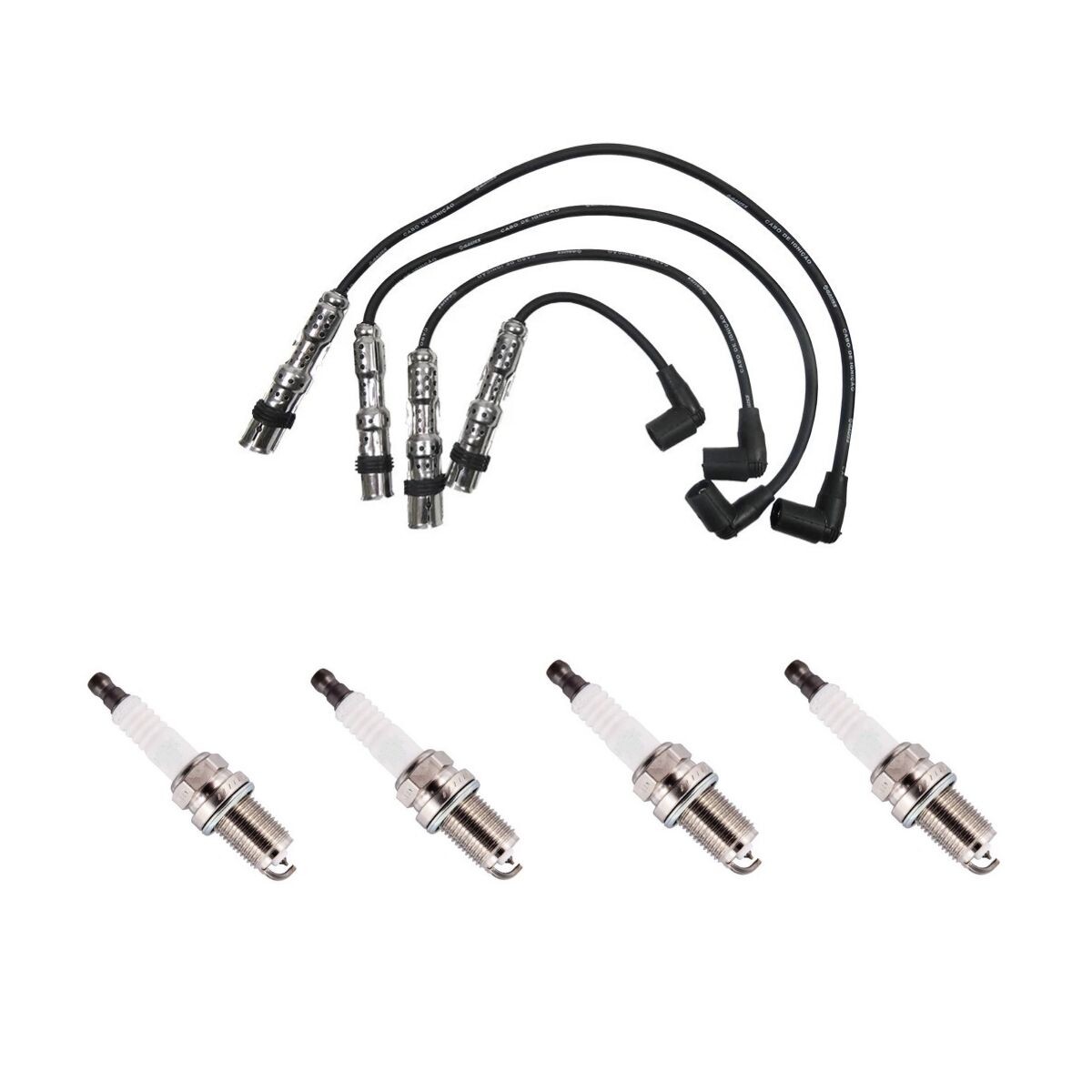 KIT DE CABLE DE BUJIAS + BUJIAS 