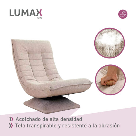 Sillón Reclinable 1 Cuerpo Giratorio 360º Nobby Beige