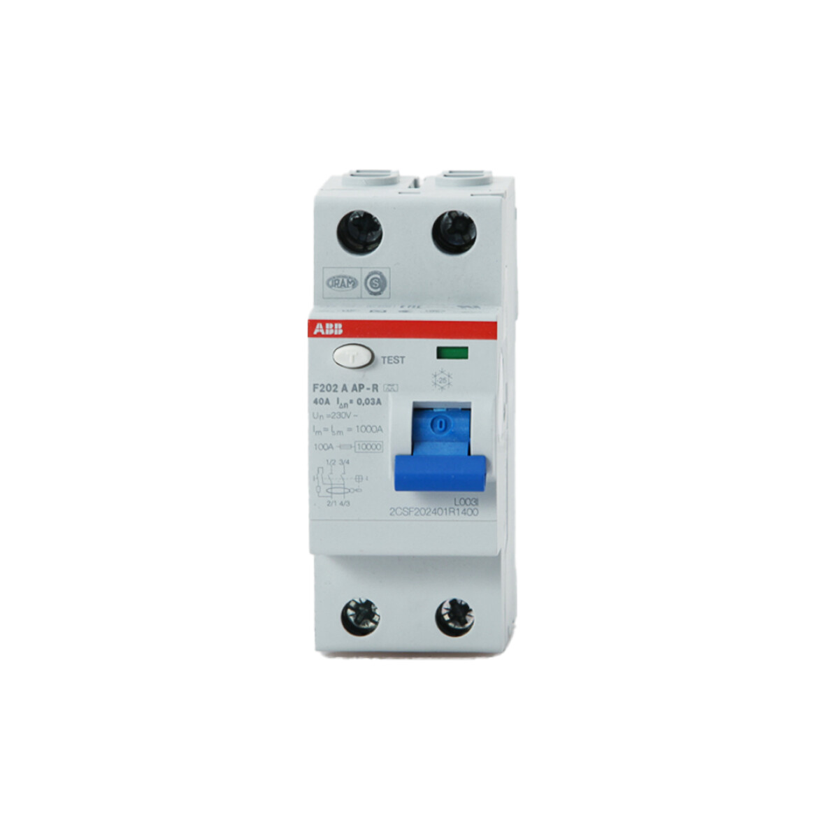 Interruptor diferencial superinmunizado 2P 30mA SI - 10kA - ABB - 25A 