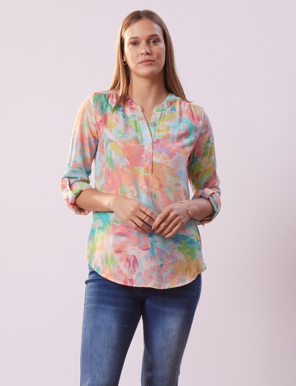 Blusa Printed MULTI/ROSA