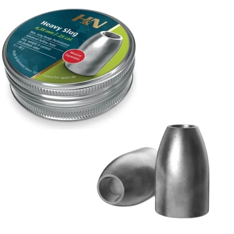 Chumbos H&N Heavy Slug 6,35 Mm 46 Gr 100u Chumbos H&N Heavy Slug 6,35 Mm 46 Gr 100u