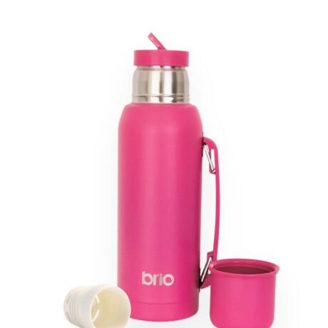 Termo 1 Litro Acero Inox brio Con Pico Cebador Frambuesa