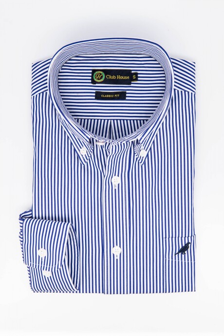 Camisa Fantasía Button Down Azul