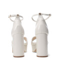 Sandalias de Mujer Bottero con Plataforma y Pulsera Blanco Hueso