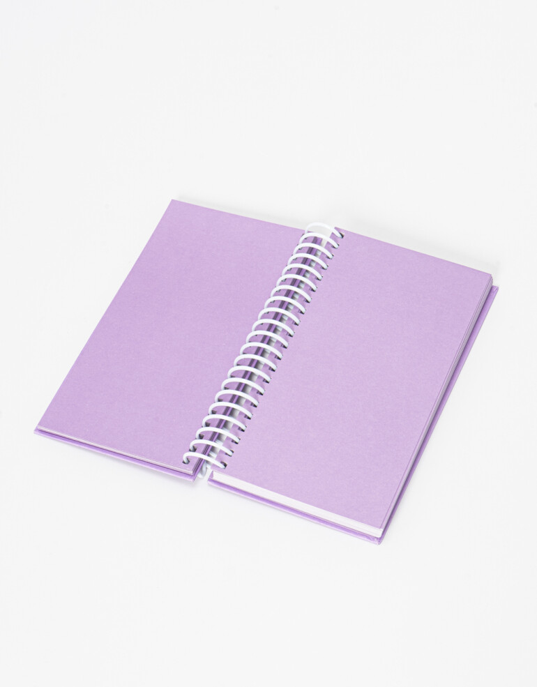 Anotadores Cuadernos y Memos Anotadores Anotador Con Espiral Y Hojas De Color - Violeta Medio