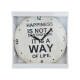 Reloj de pared mdf D28,8x3,5 cm HAPPINESS