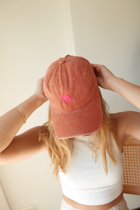 CAP SUN WASHED ORANGE