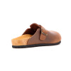 Zueco Country Cuero Mujer Marron Oscuro