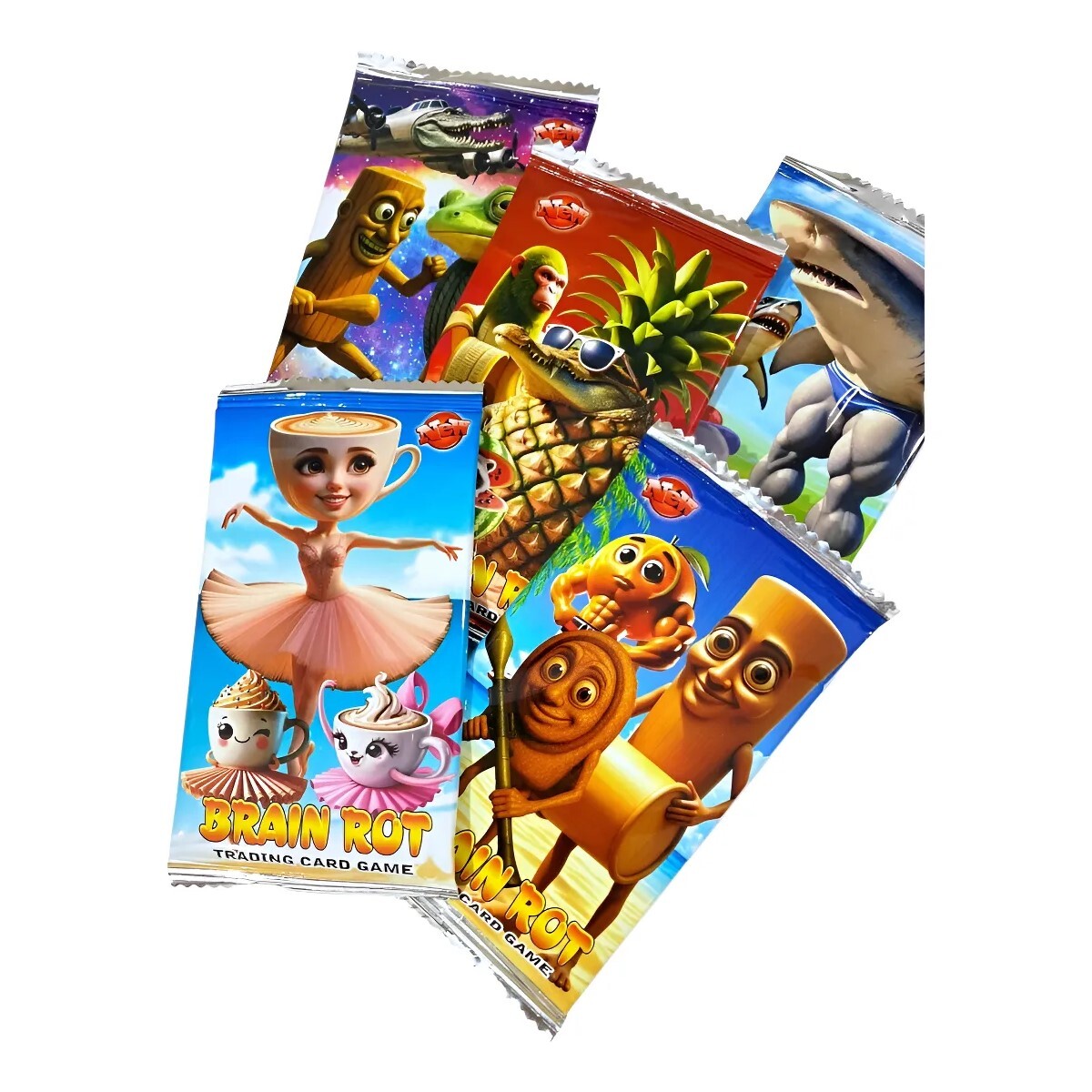 Sobre de Cartas Brain Rot Trading Card Game 8 Unidades 