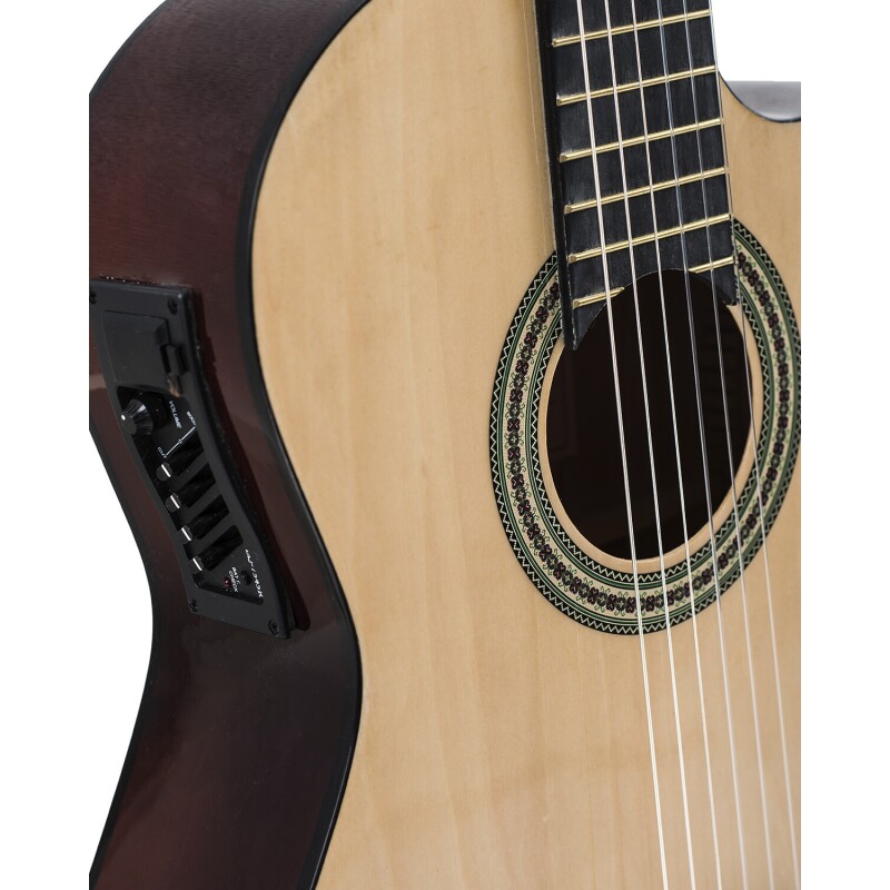 Guitarra Electroacústica Memphis 951 con ecualizador de 4 bandas Natural
