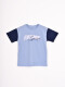 REMERA BLOCK OVERSIZED CELESTE