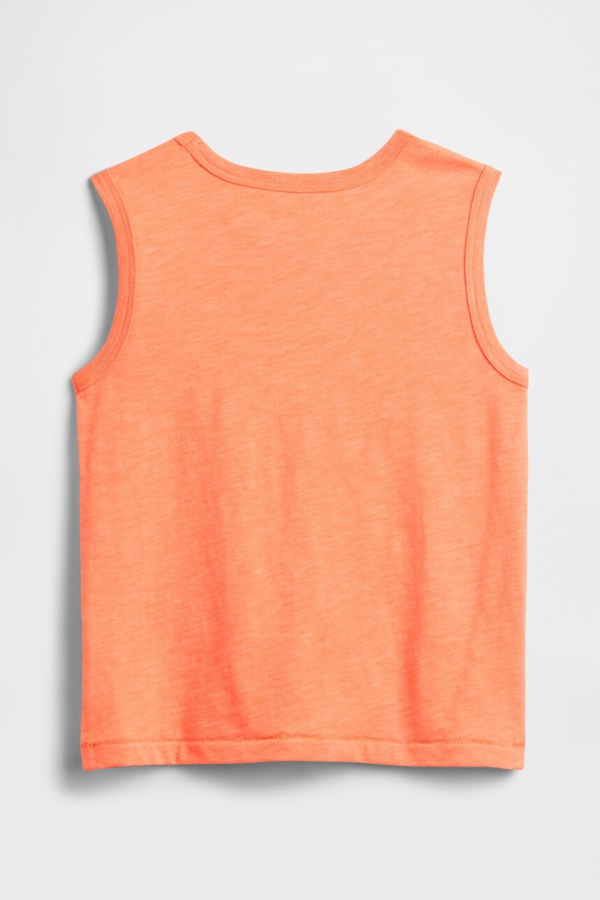 Musculosa Disney Toddler Niño Orange Kiss Neon