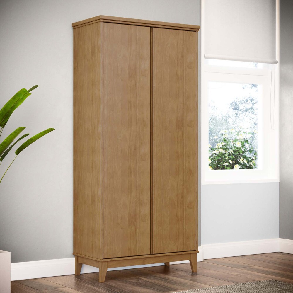 PLACARD MULTIUSO 2 PUERTAS MDF-Y-PINO NATURAL-BEIGE ADAKU