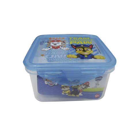 Pote Plástico Cuadrado Paw Patrol 290ml U