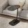 Mesa auxiliar Lumax de arrime MDF minimalista para living Marmol Negro