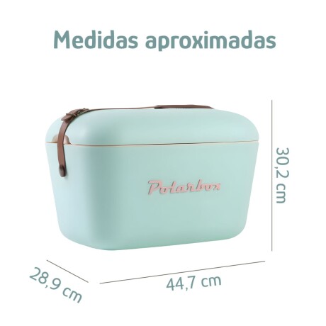 Conservadora Hielera Polarbox Vintage 20 litros POP Verde Agua y Rosa