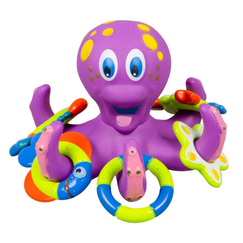 Juguete Pulpo Flotador Baño Agua Playa Piscina Infantil Bebe Variante Color Violeta