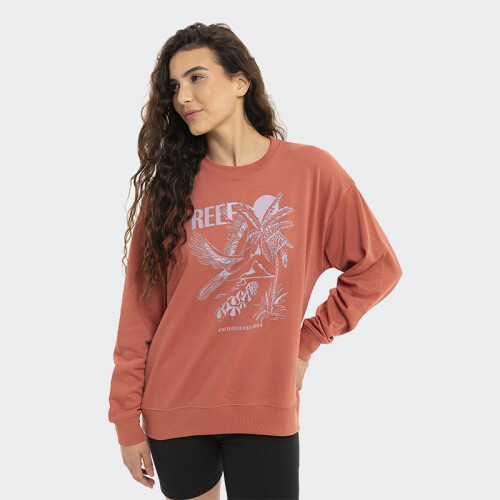 Buzo Reef Round Neck W Rojo