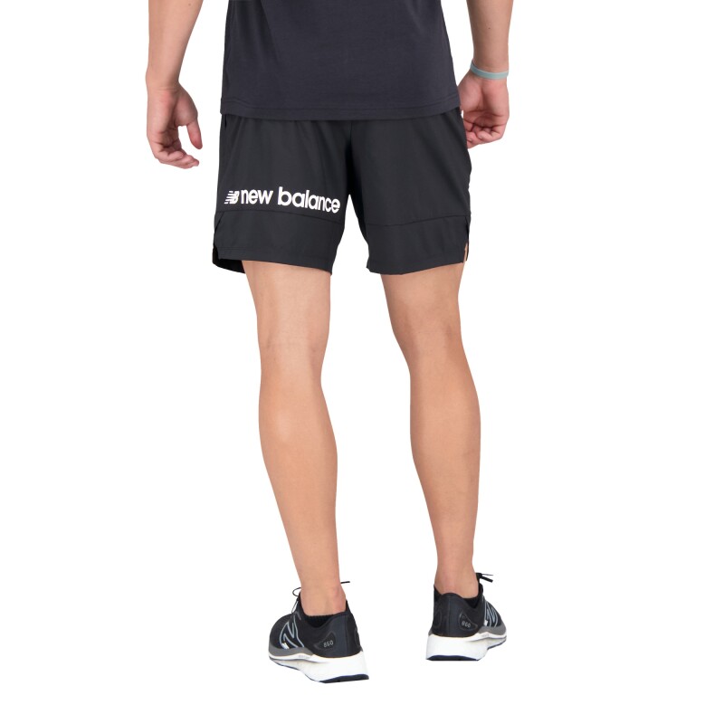 Short New Balance de Hombre - 7 Inch Tenacity - MS31019BK BLACK