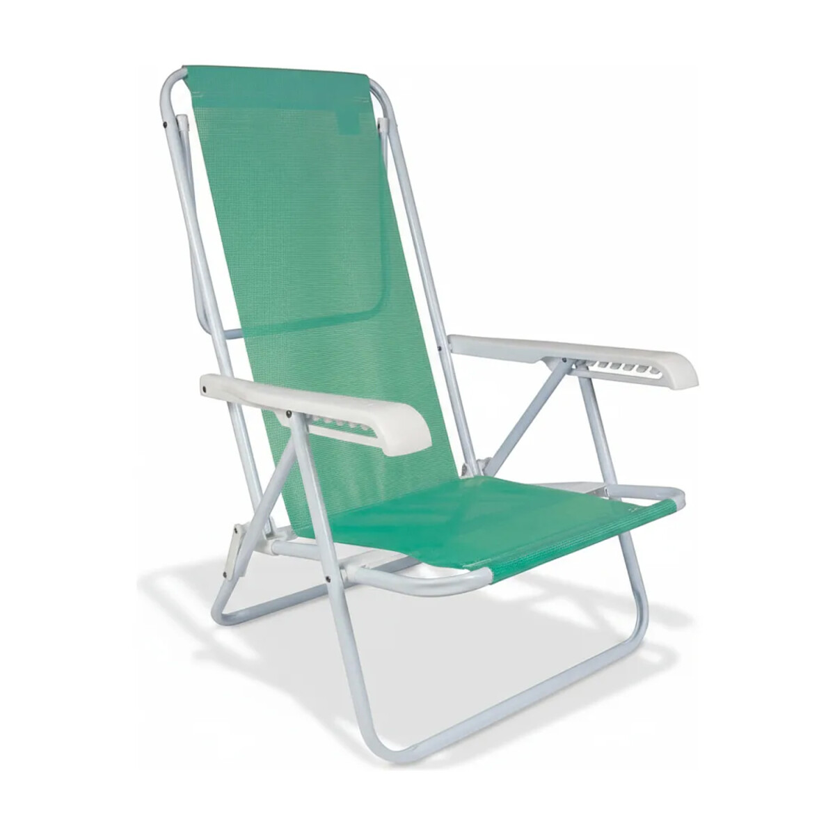 Reposera Silla Reclinable 8 Posiciones Acero Mor Sannet - Verde 