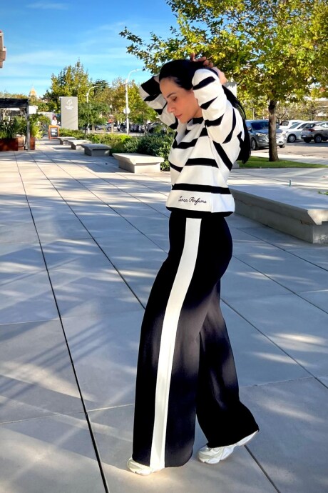 Pantalon wide leg Benagil Negro