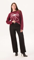 Sweater aurora bordo