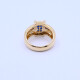 Anillo oro 18K con brillantes y zafiros Anillo oro 18K con brillantes y zafiros