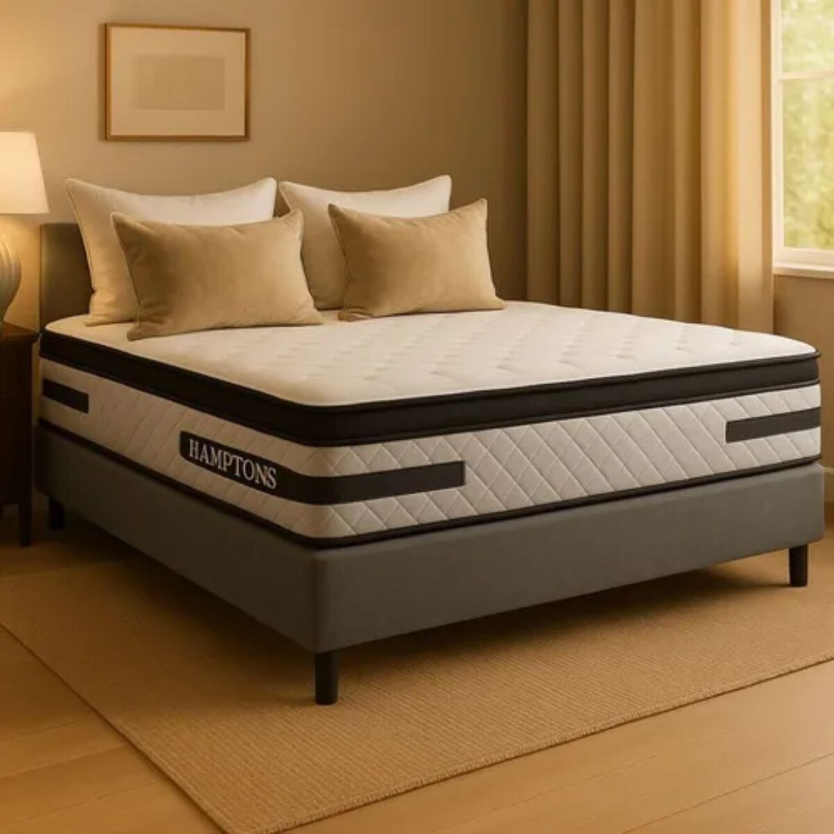 Sommier 2 Plazas Platinum - Gris 