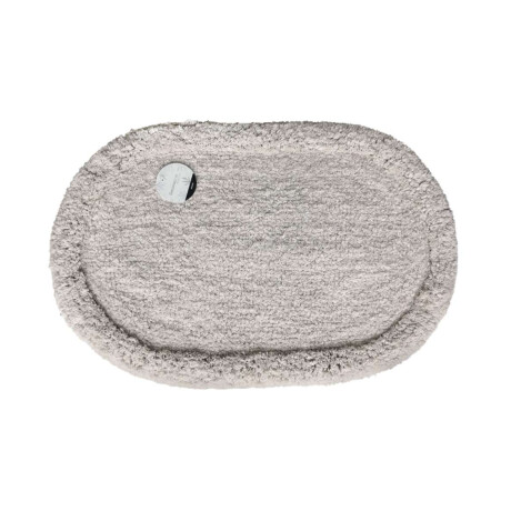 Alfombra Oval 40X60Cm Dos Texturas Natural