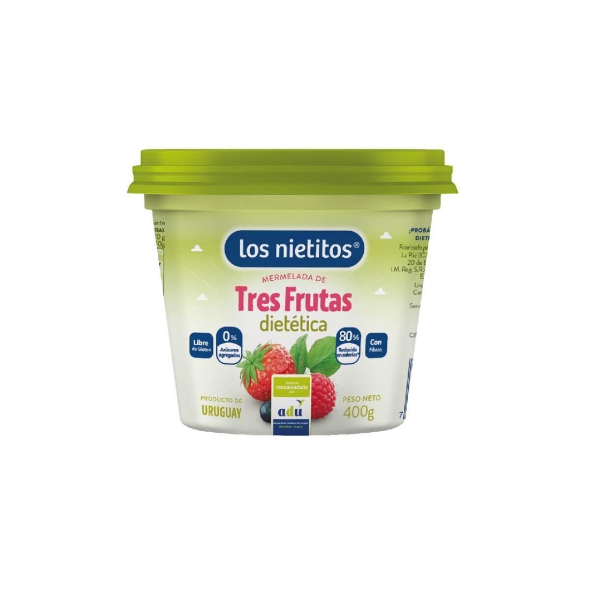 M.LOS NIETITOS TRES FRUTAS DIET 400G 
