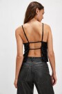JAMES SEQUIN TANK Negro