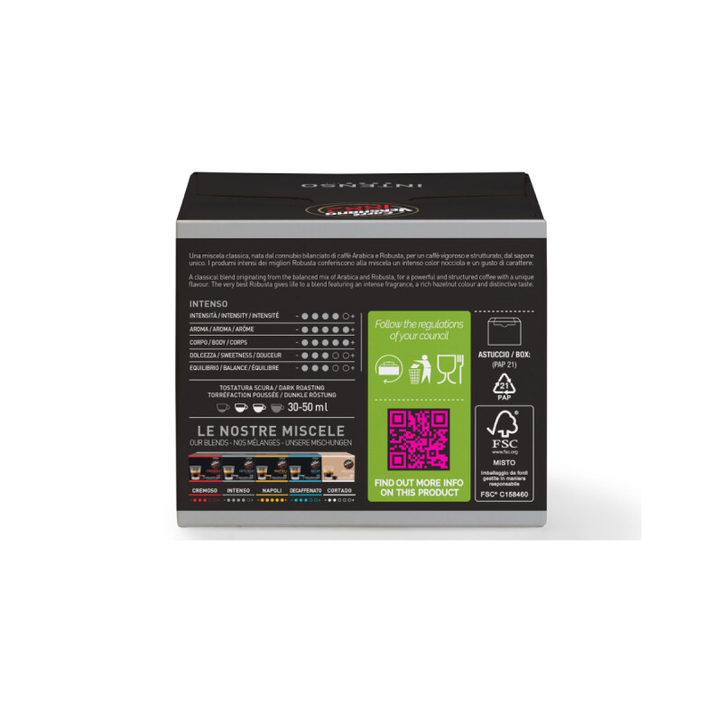 CAFE EN CAPSULAS INTENSO VERGNANO DG - 12 CAPS Cafe En Capsulas Intenso Vergnano Dg - 12 Caps