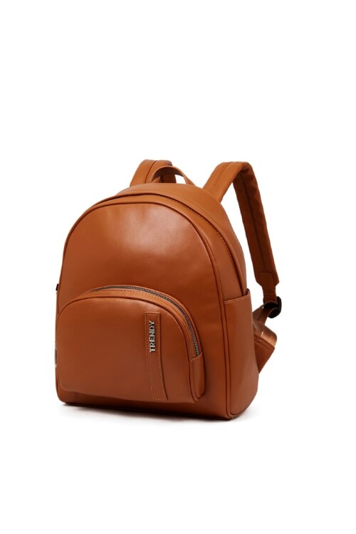 Mochila con bolsillo Marrón