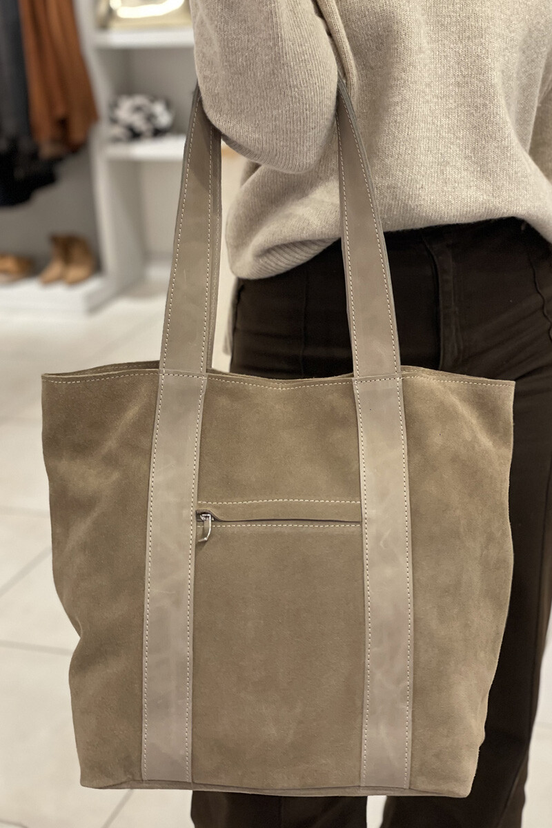 Bolso tatiana Beige gamuza
