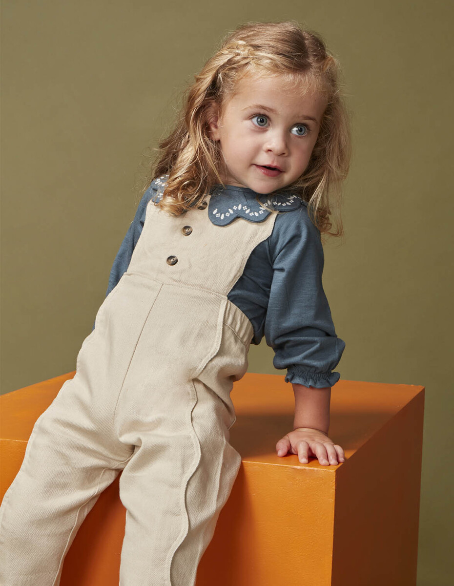 Peto Con Costuras Onduladas - Piedra 