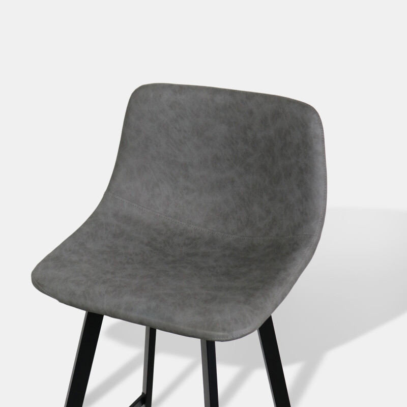SILLA BAR CUERINA GRIS 42X45X96CM Unica