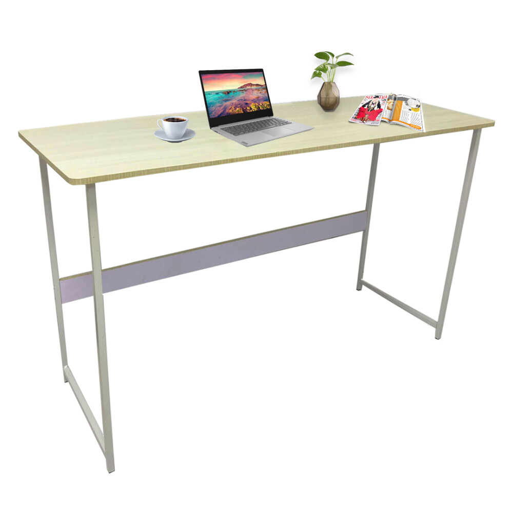 Escritorio mdf y metal 1,20m Blanco