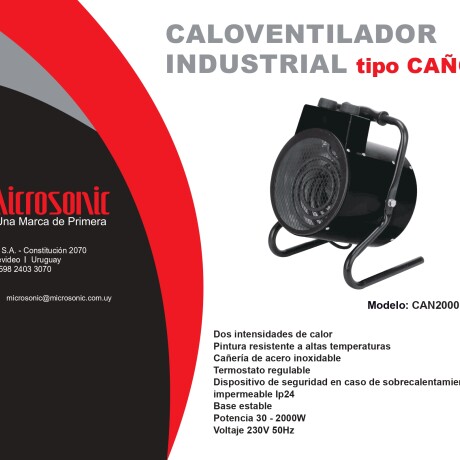 Estufa caloventilador industrial tipo cañón Estufa caloventilador industrial tipo cañón